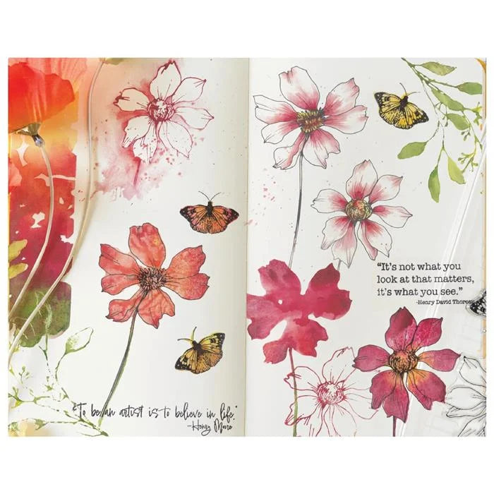 Wild Blooms Clear Stamp Set (11 pack) by Willow Wolfe - Sizzix
