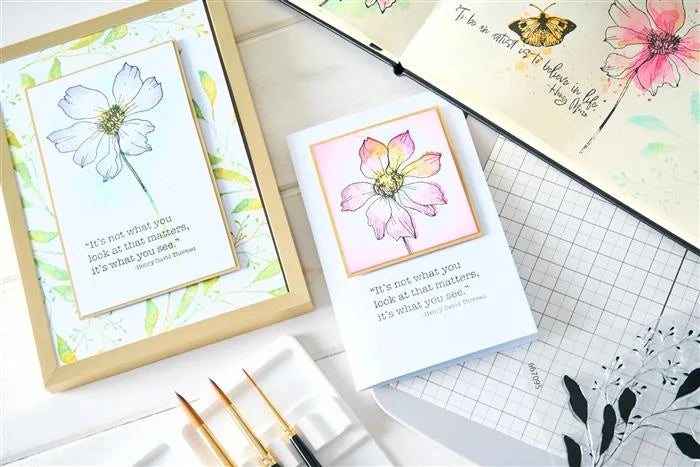Wild Blooms Clear Stamp Set (11 pack) by Willow Wolfe - Sizzix