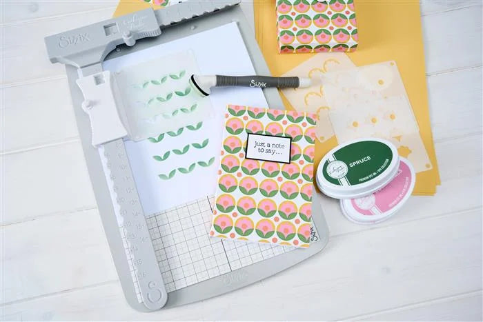 Print & Pattern Daisy Mini Layered Stencils (4 pack) - Catherine Pooler - Sizzix