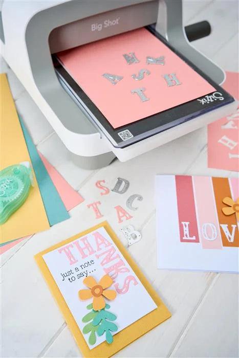 Folk Alphabet Thinlits Die Set (26 pack) - Catherine Pooler - Sizzix