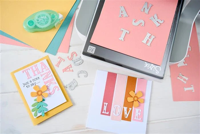 Folk Alphabet Thinlits Die Set (26 pack) - Catherine Pooler - Sizzix