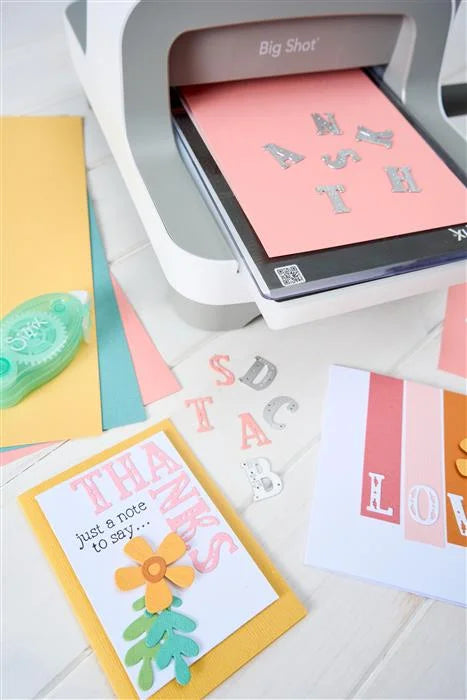 Folk Alphabet Thinlits Die Set (26 pack) - Catherine Pooler - Sizzix