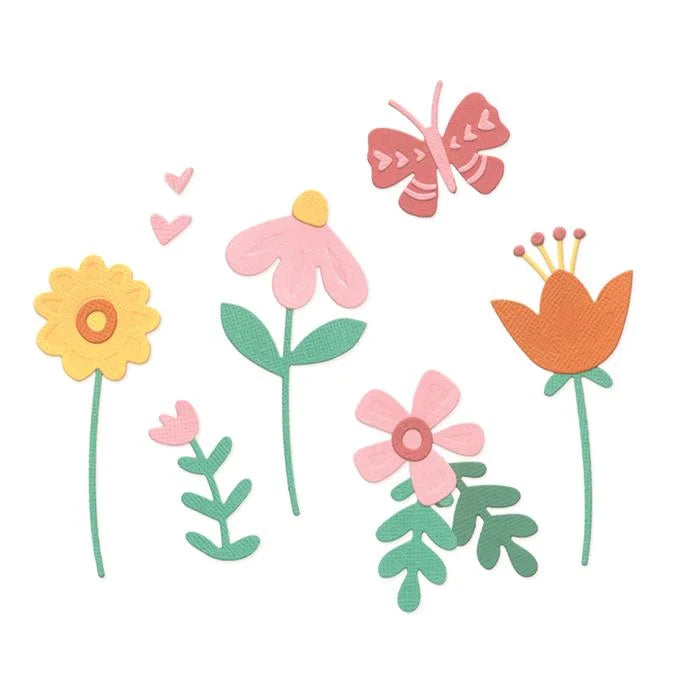 Friendly Florals Thinlits Die Set (17 pack) - Catherine Pooler - Sizzix