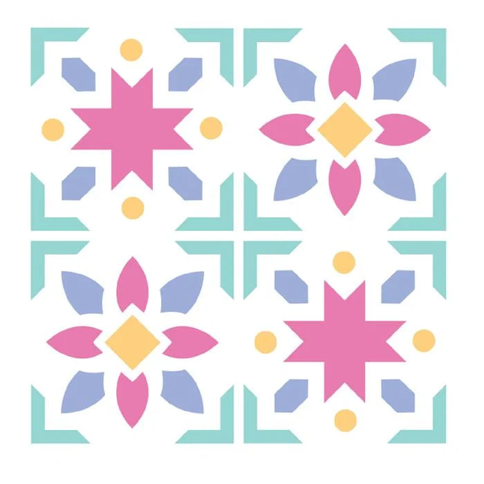 Print & Pattern Patchwork Mini Layered Stencils (4 pack) - Catherine Pooler - Sizzix