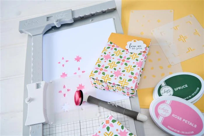 Print & Pattern Patchwork Mini Layered Stencils (4 pack) - Catherine Pooler - Sizzix