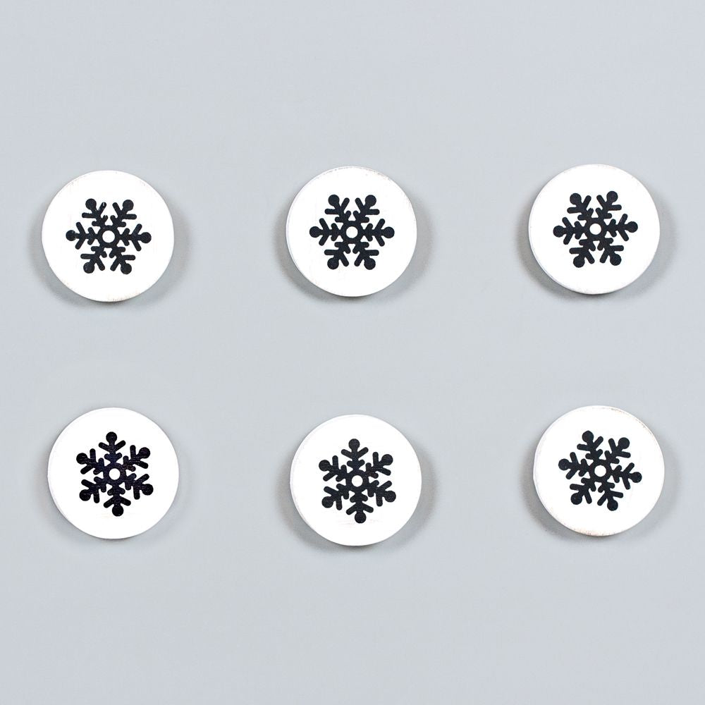 Snowflake Wood Shapes Set
