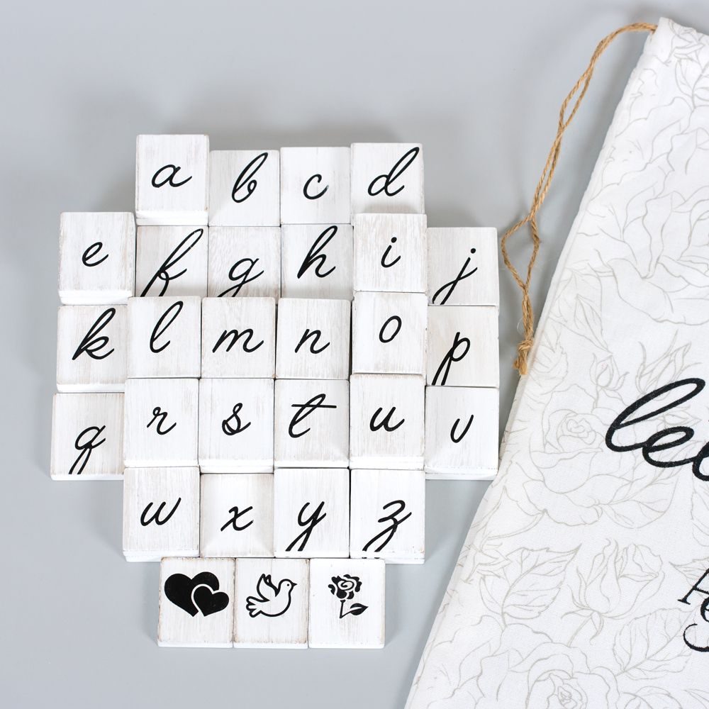 Script Letters Decor Bag