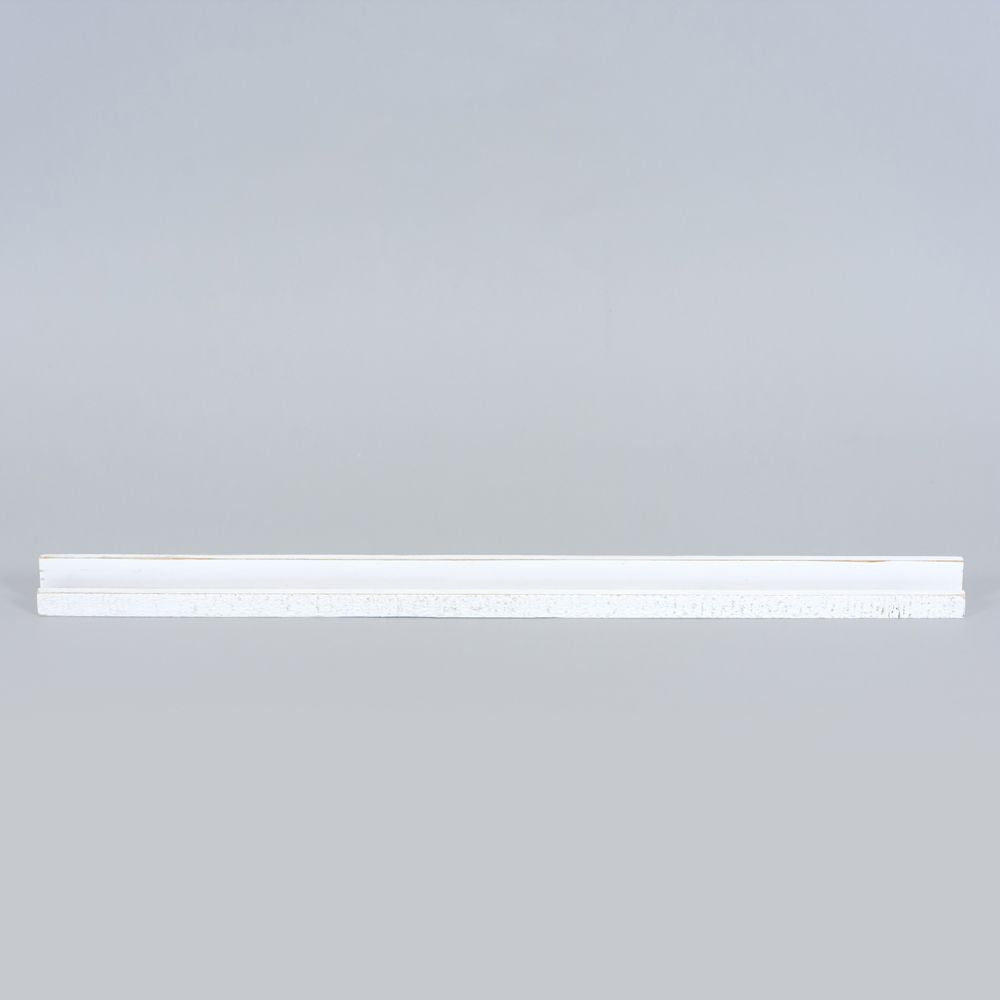 Wood Tile Ledgie Stand - White