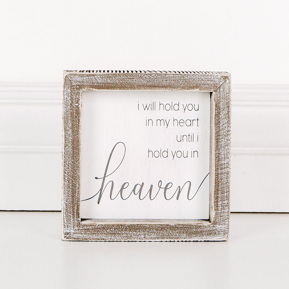 Heaven Wood Frame Sign