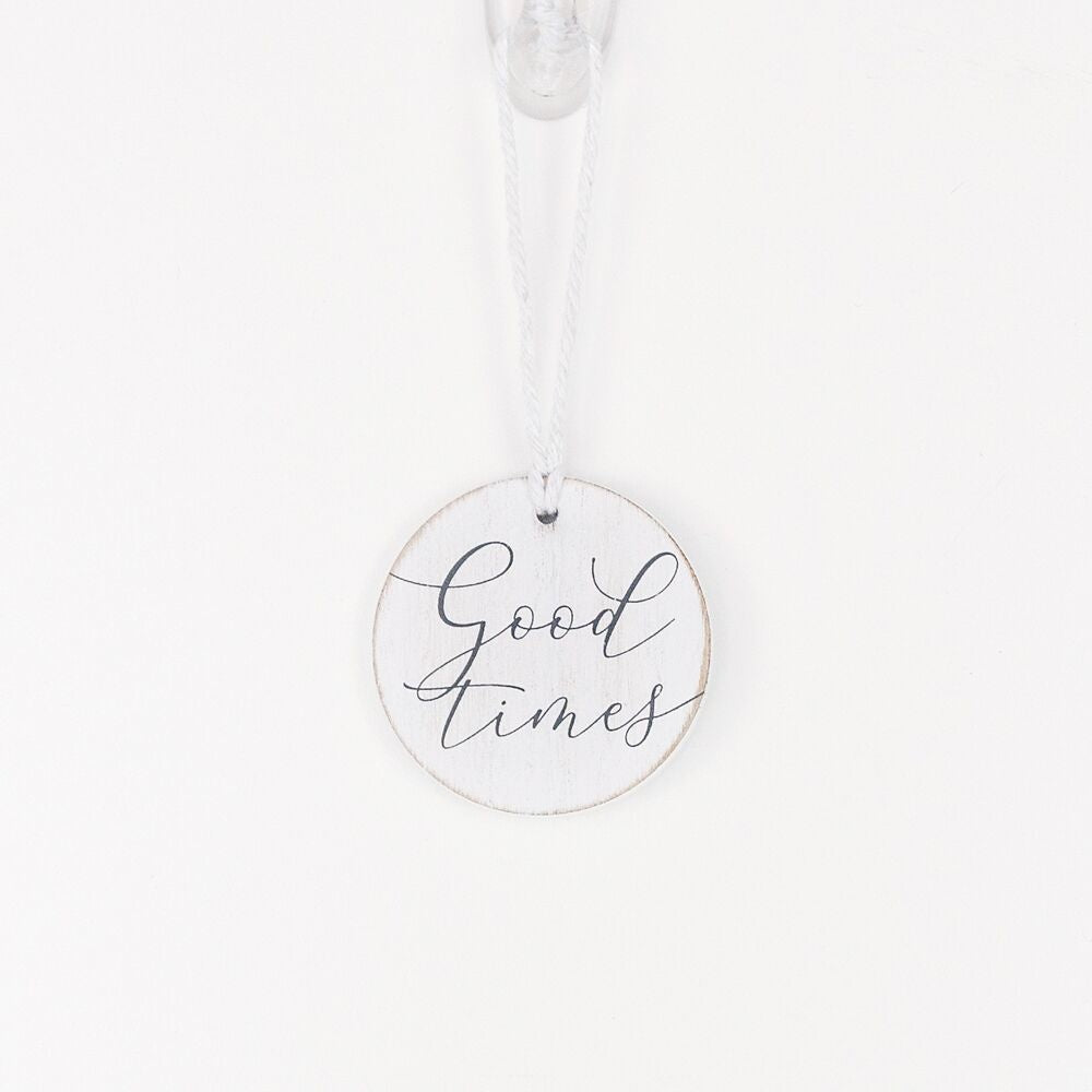 Good Times Wood Bottle Charm