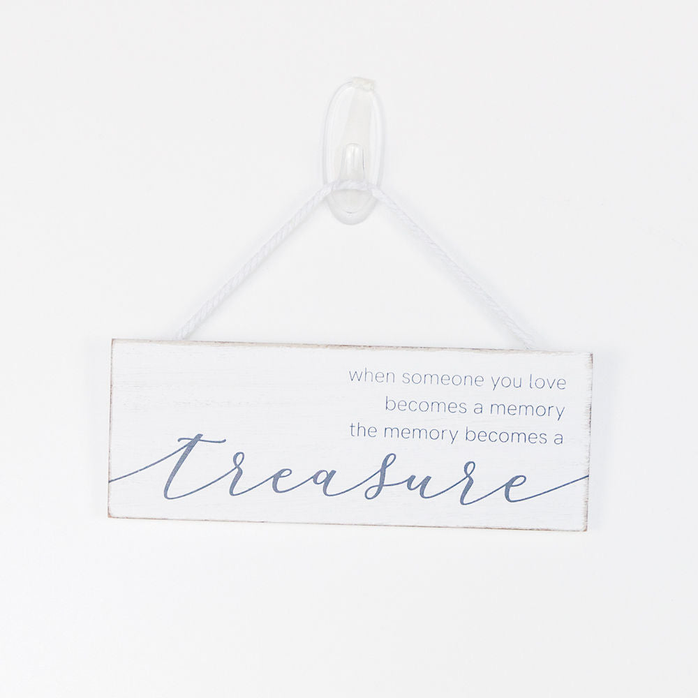 Memory Wood Hanging Sign - Sympathy Memorial Decor