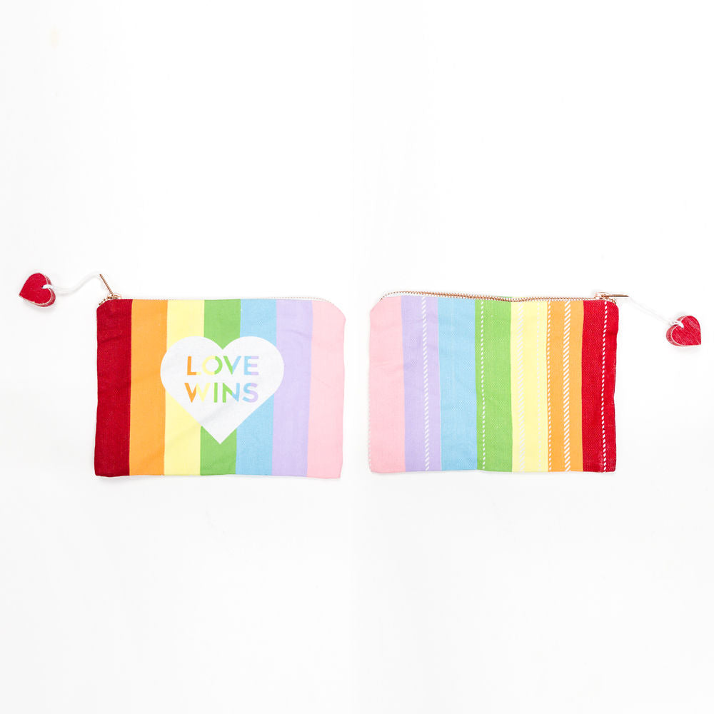 Love Wins Canvas Clutch