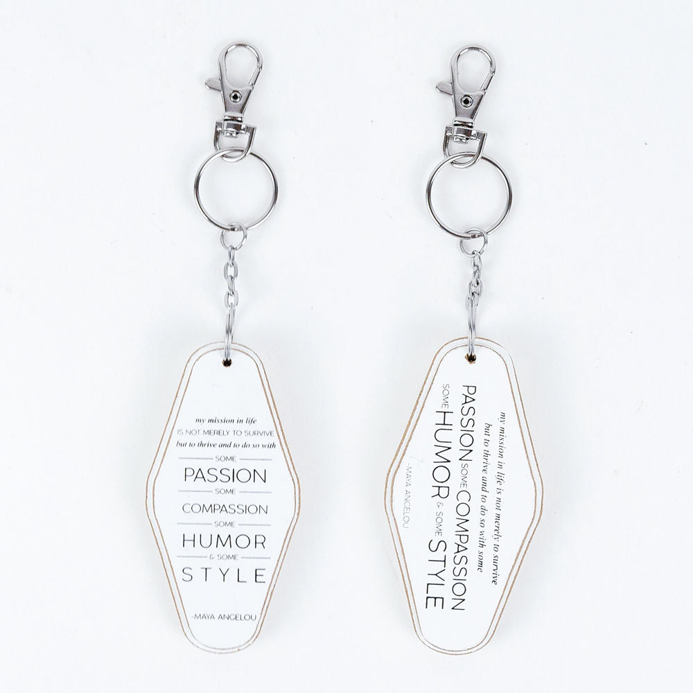 Mission Key Chain Mission Life Wood Keychain - Inspirational Accessory