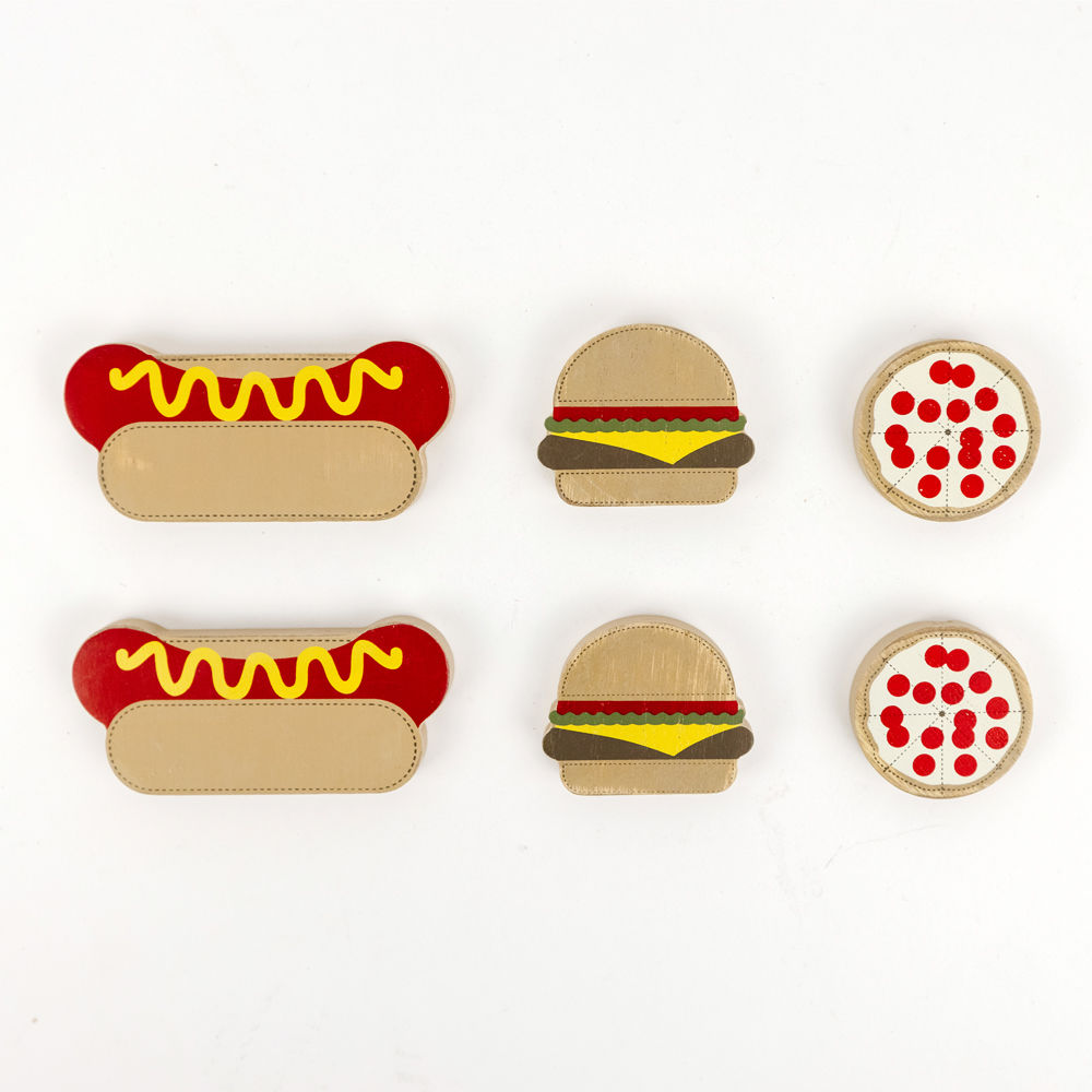 Fast Food Wood Shape Set