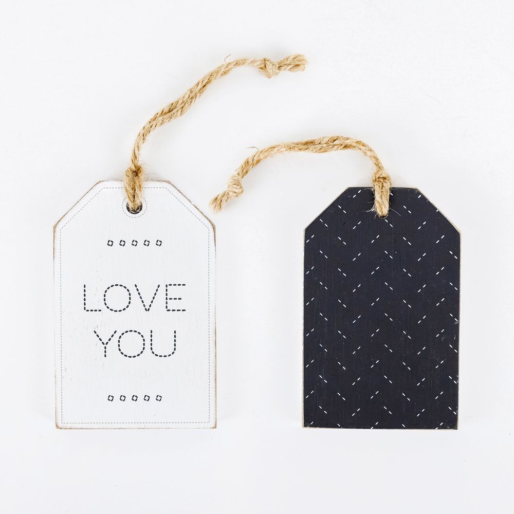 Love You Wood Tag