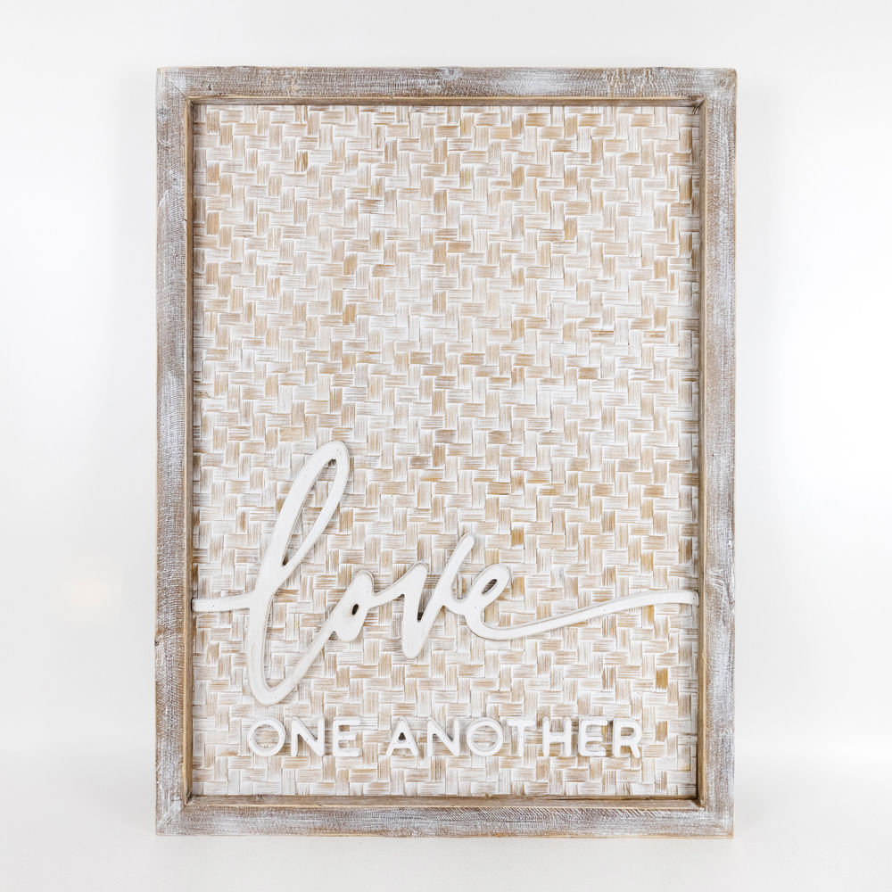 Love One Another Wood Framed Sign
