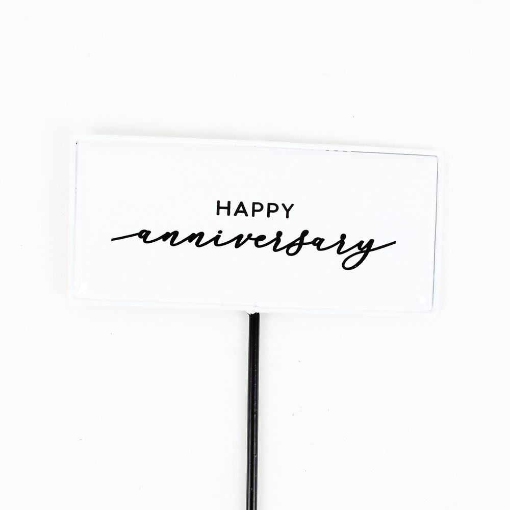 Anniversary Enamel Pick - White & Black