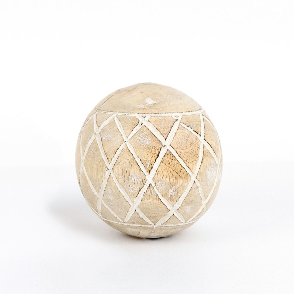 4x4 Mango Wood Ball - Diamond Shape