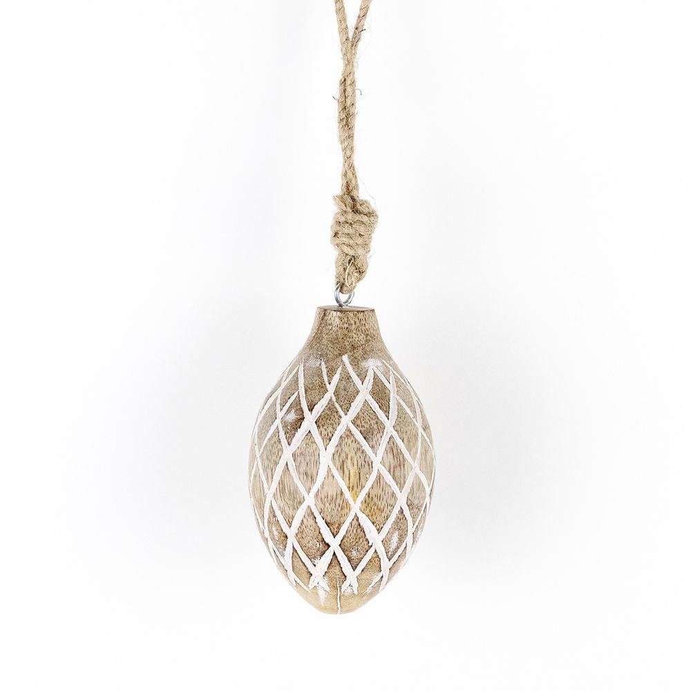 Mango Wood Sweet Potato Ornament