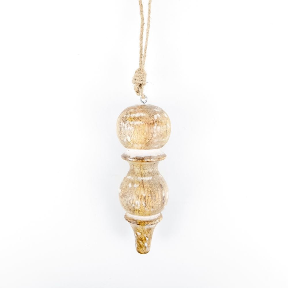 Mango Wood Icicle Ornament - Believe in Kindness Collection