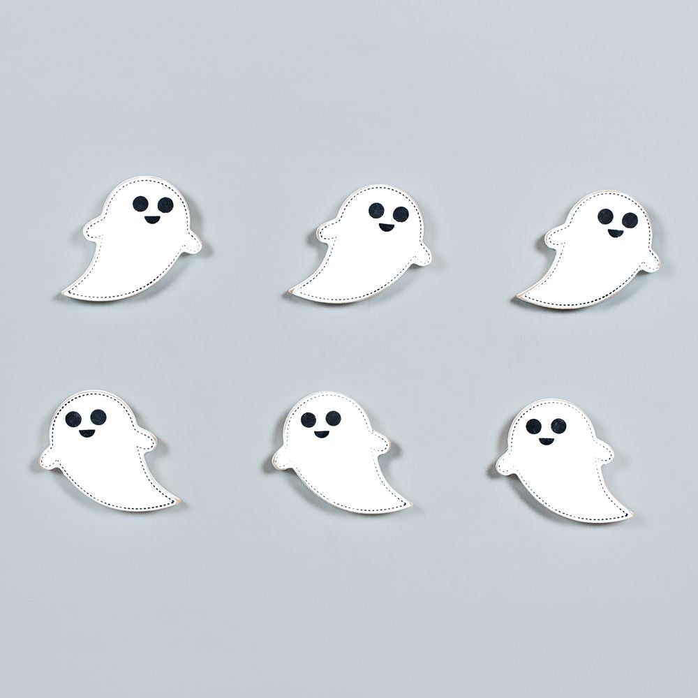 Ghost Wood Shapes Set of 6