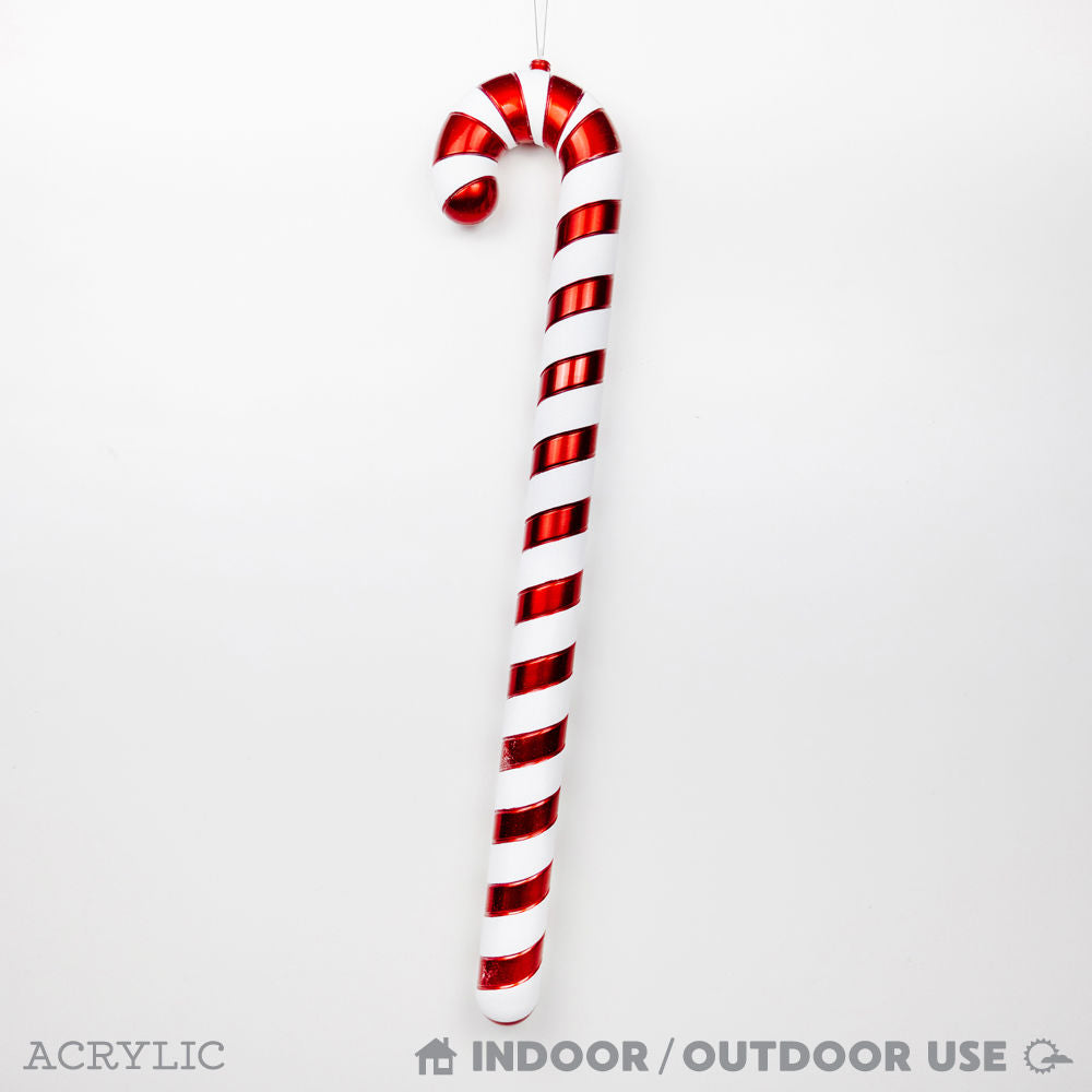 36" Acrylic Candy Cane Ornament