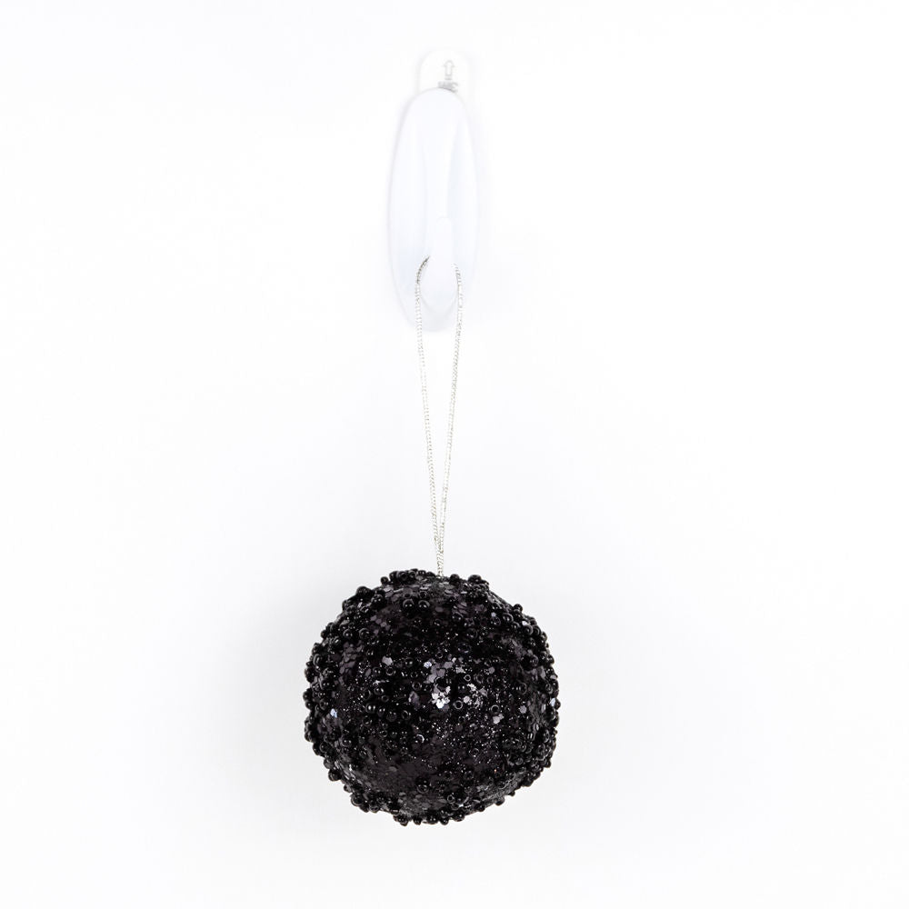 Black Jewel Ball Ornament