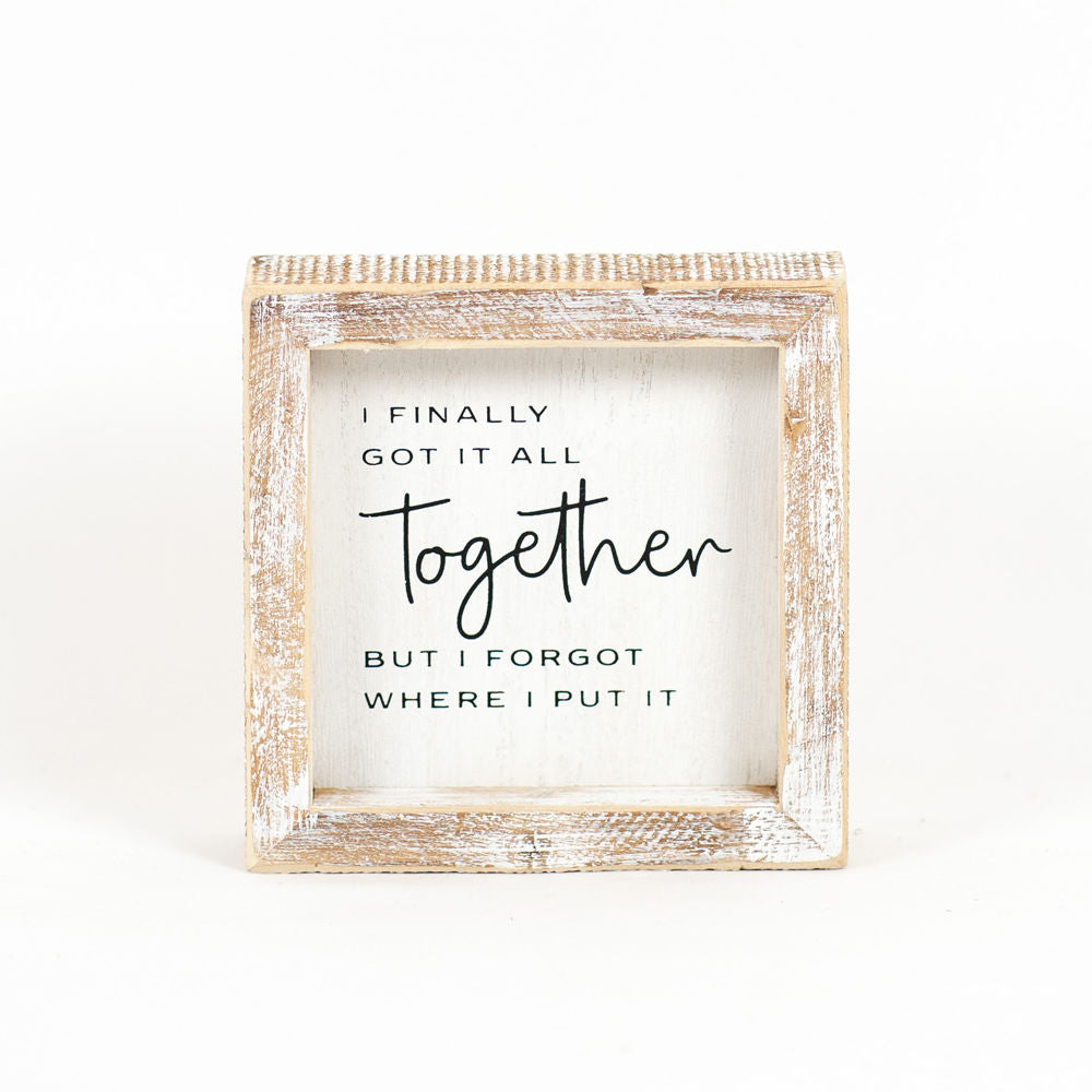 Together Wood Frame Sign