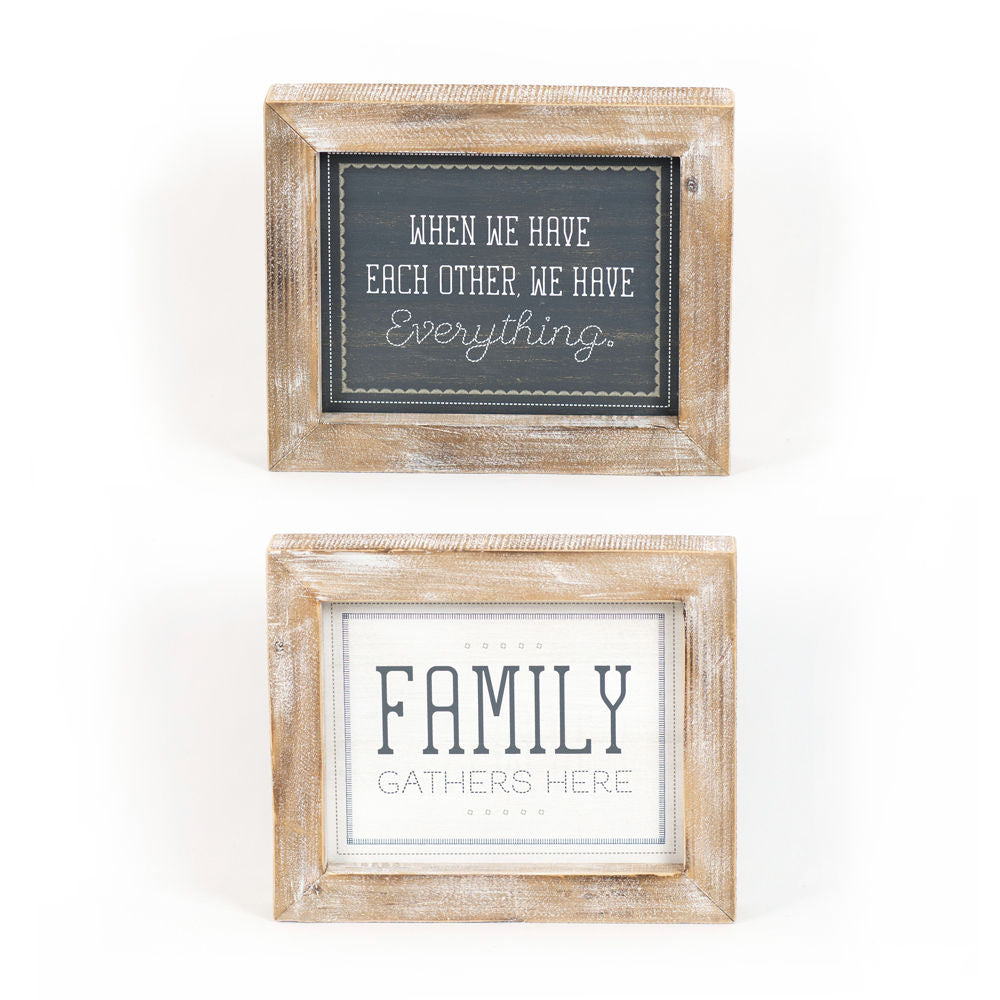 12x10 Reversible Family Wood Sign