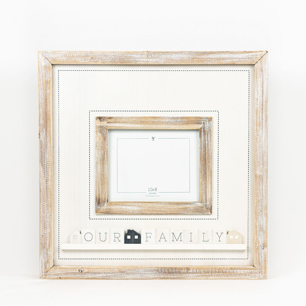 Wood Photo Frame with Ledge