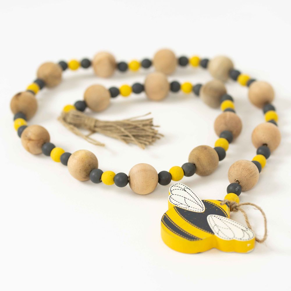Wooden Bead Garland - Bee Multicolor