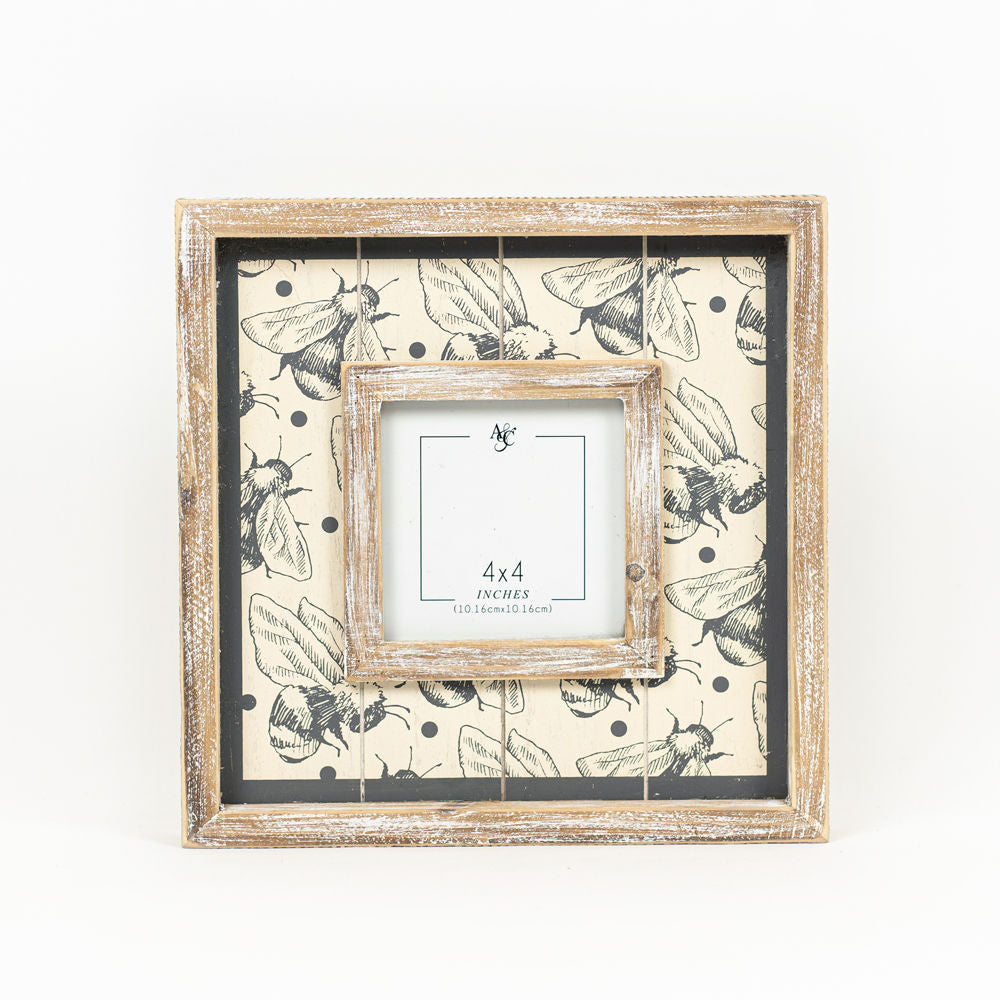 Bee Wood Photo Frame