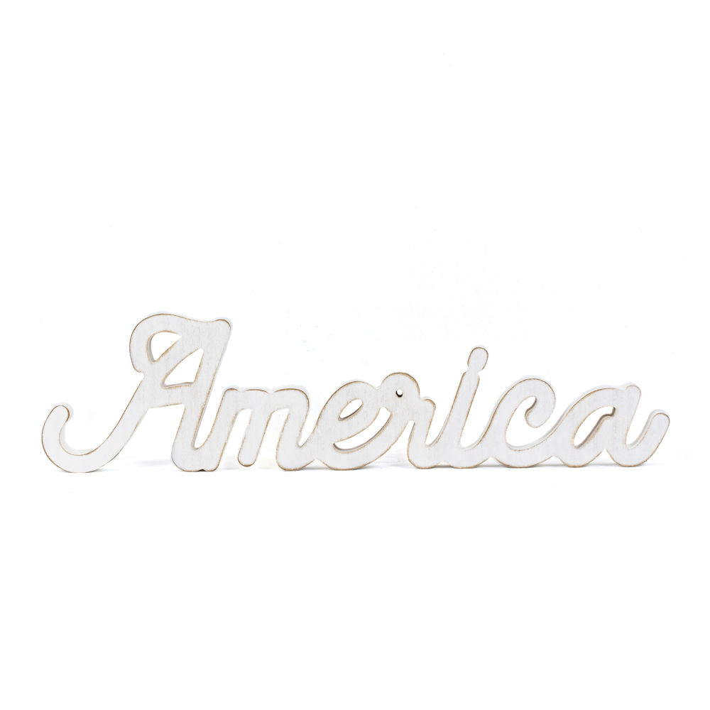 America Wood Cutout