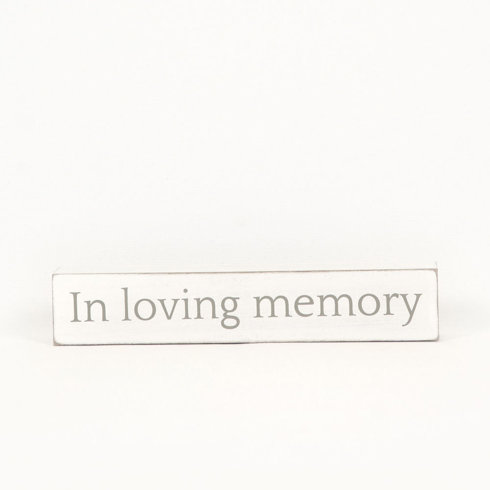 Memory Wood Sign - Sympathy Memorial Tribute