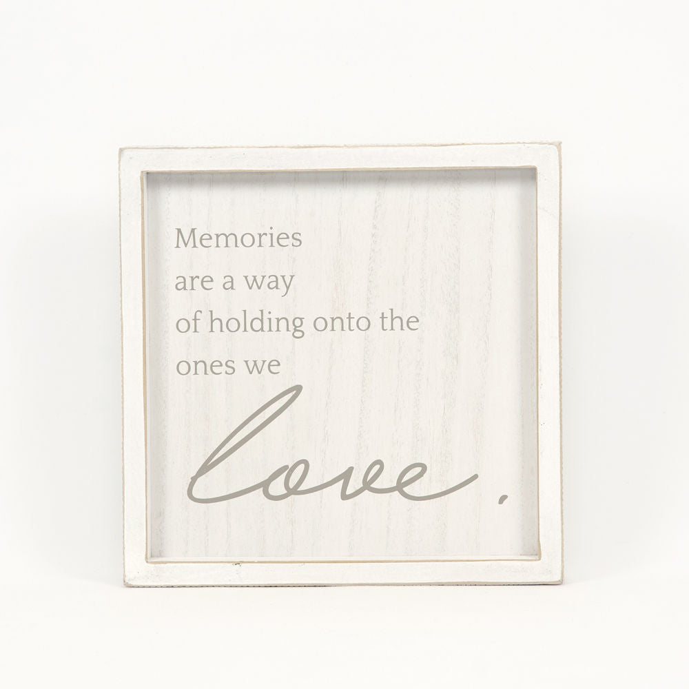 Memories Wood Frame Sign