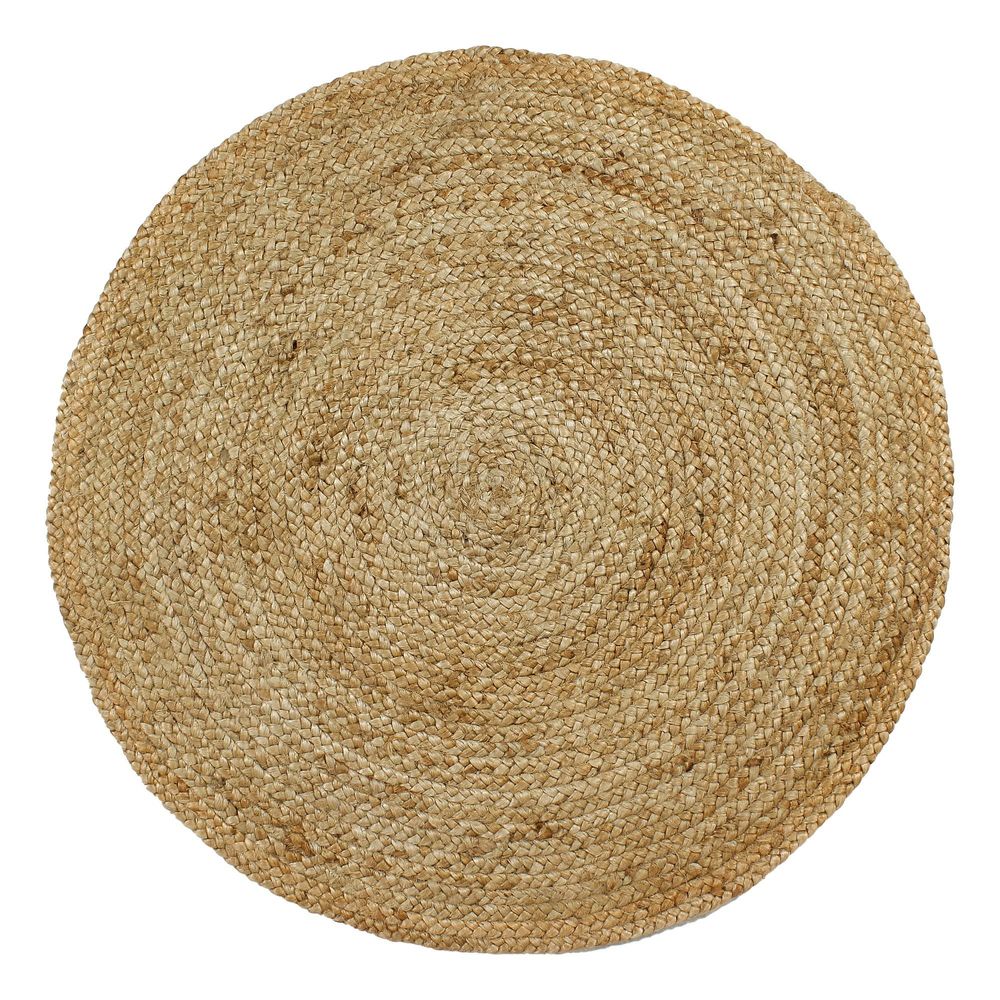 35" Jute Braided Round Rug
