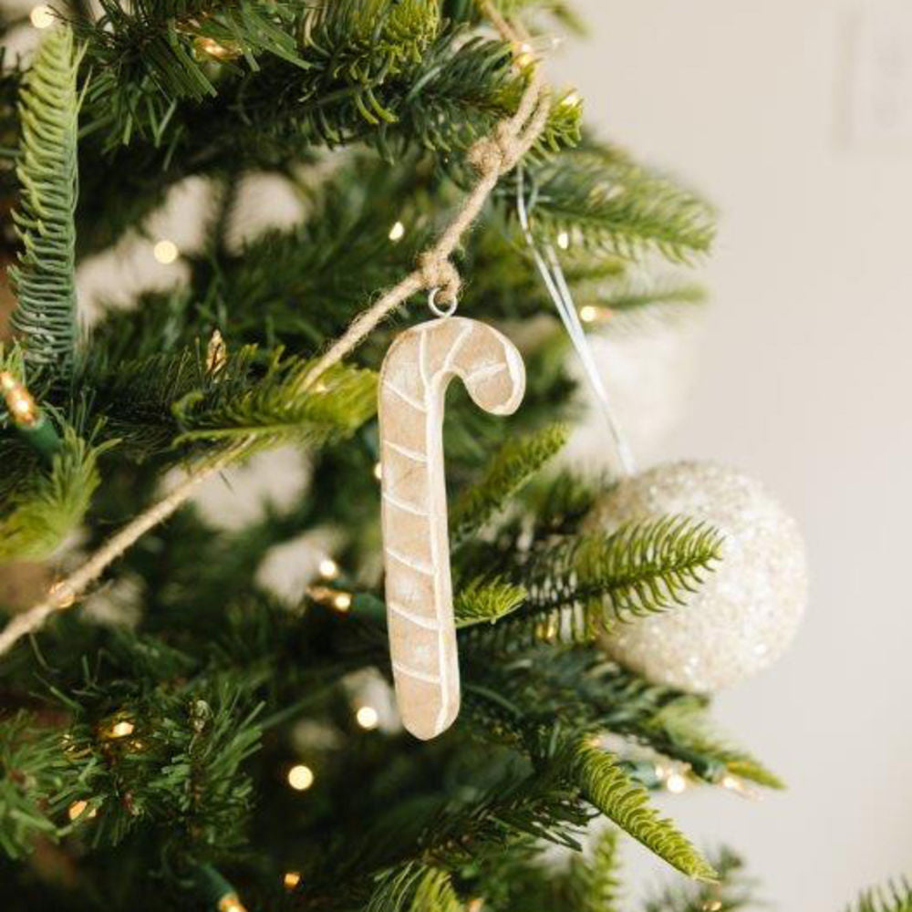 Candy Cane Mango Wood Garland