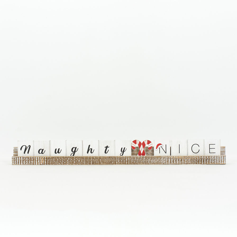 Naughty & Nice Wood Ledgie Kit