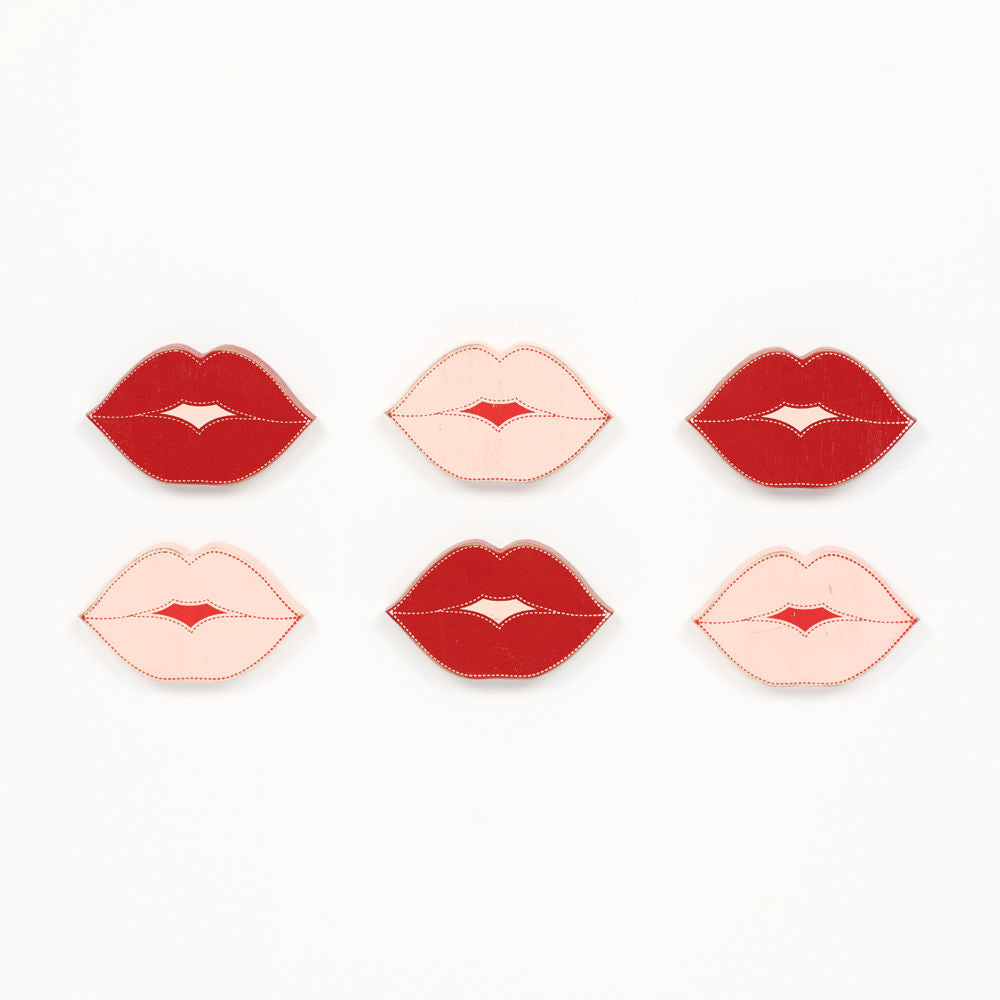 Wood Lips Decor Set - Lucky In Love Collection