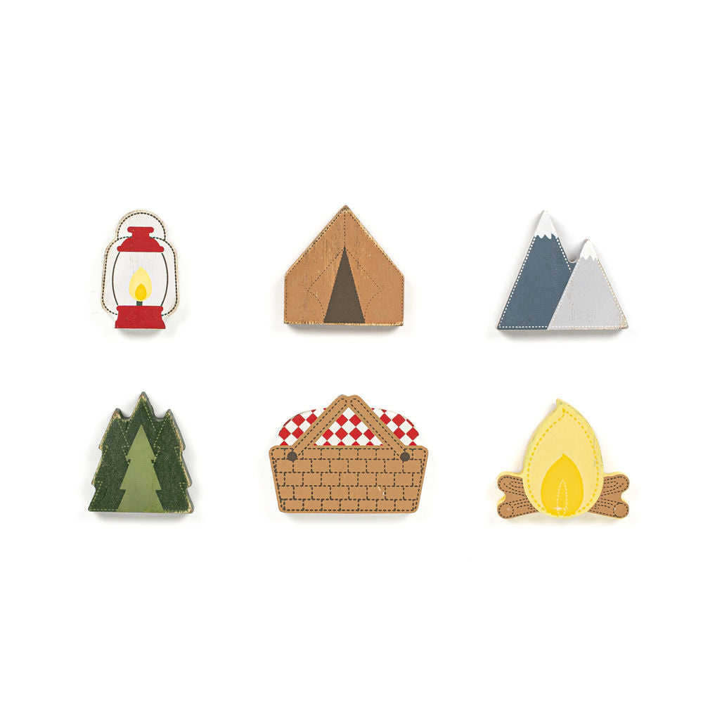 Camping Wood Shapes Set
