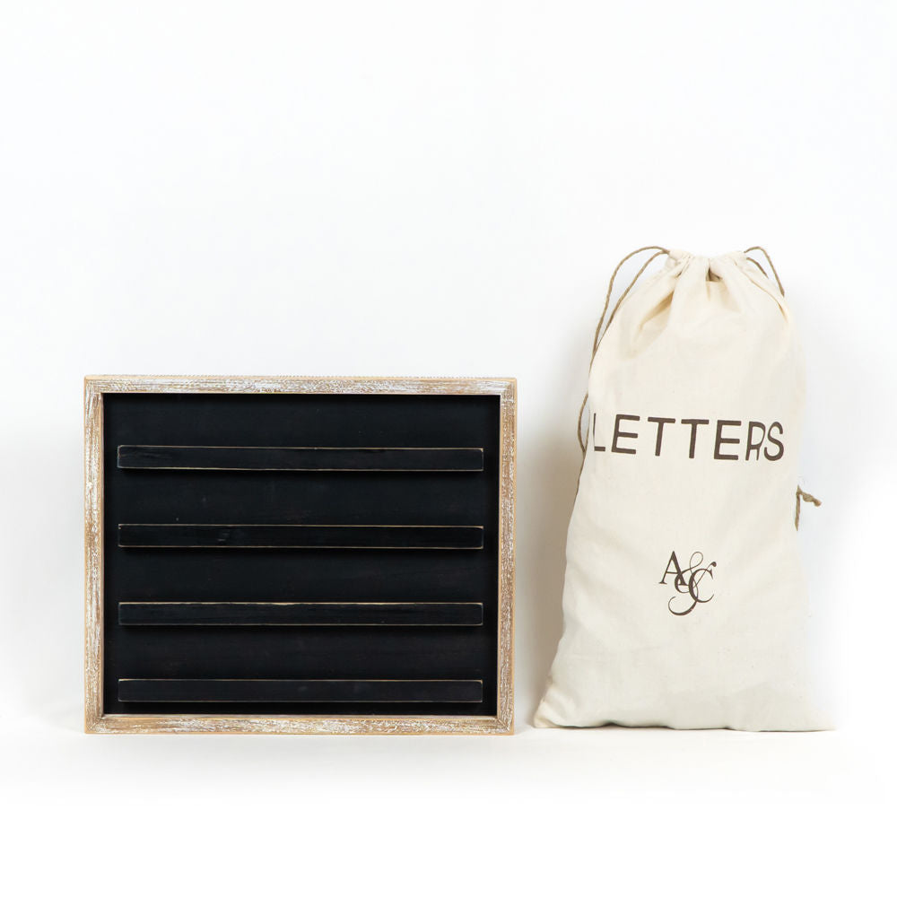 Letterboard Kit with 70 Letter Tiles
