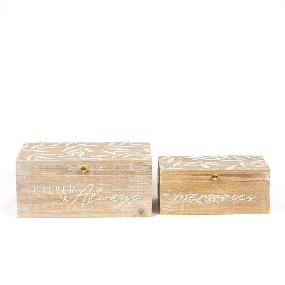 Forever In Our Hearts Nested Wood Memory Boxes