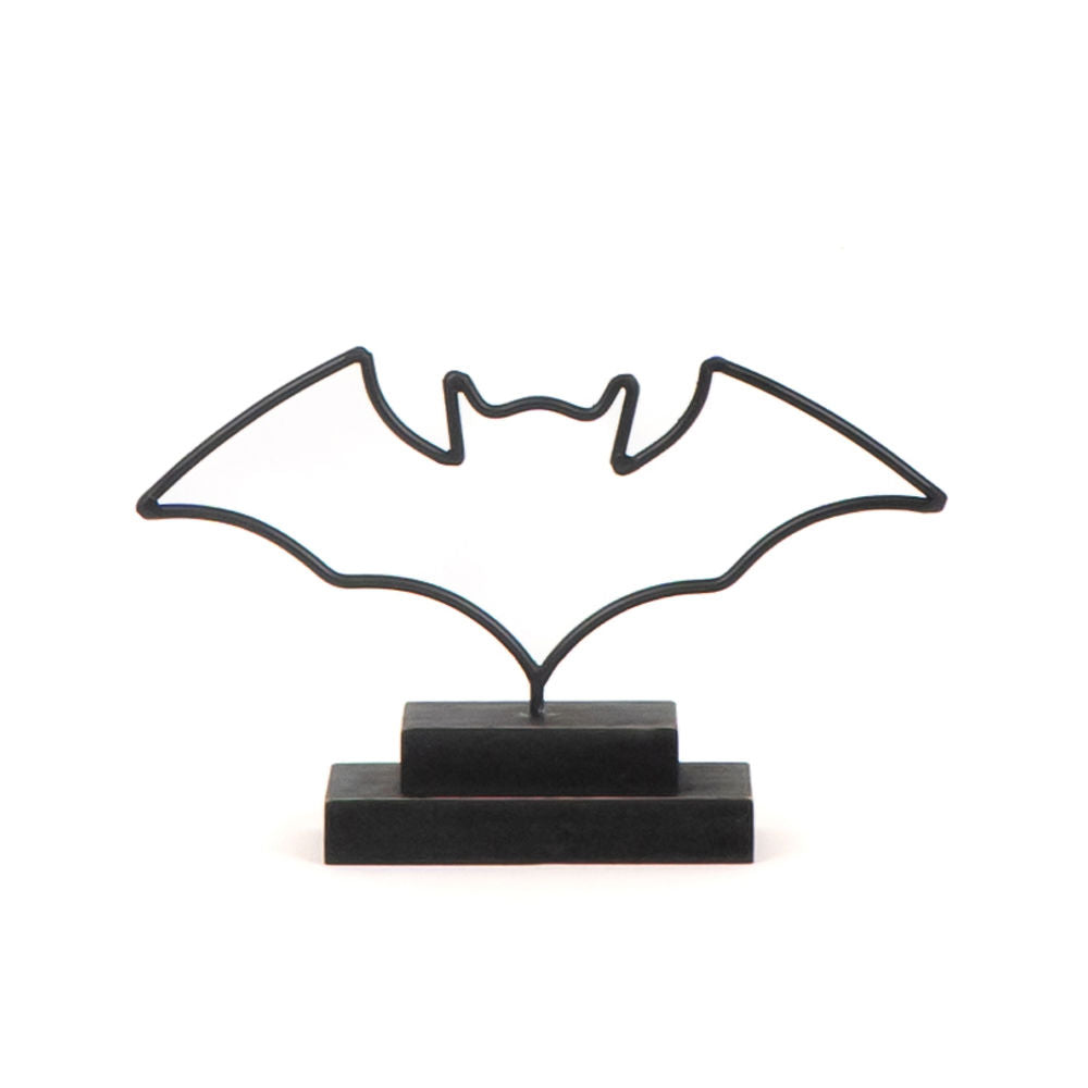Metal Bat Cutout on Stand