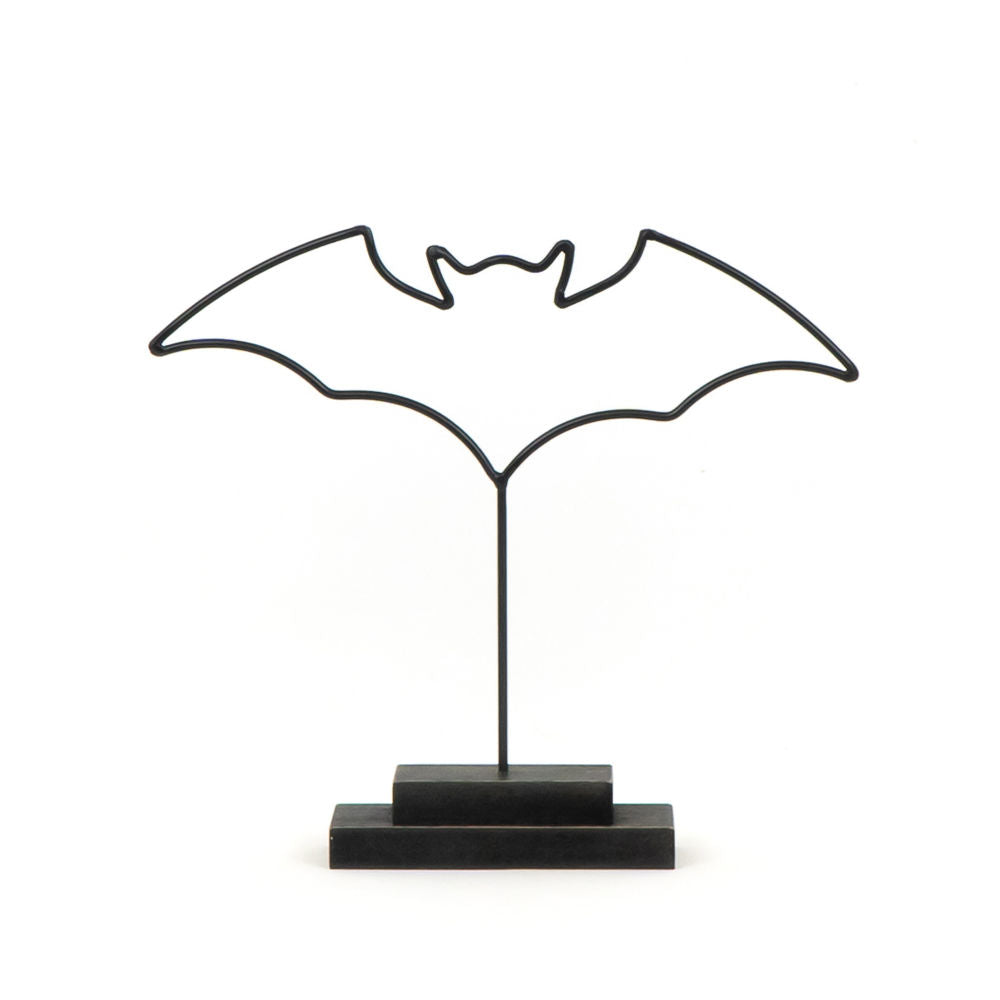 Metal Bat Cutout on Stand