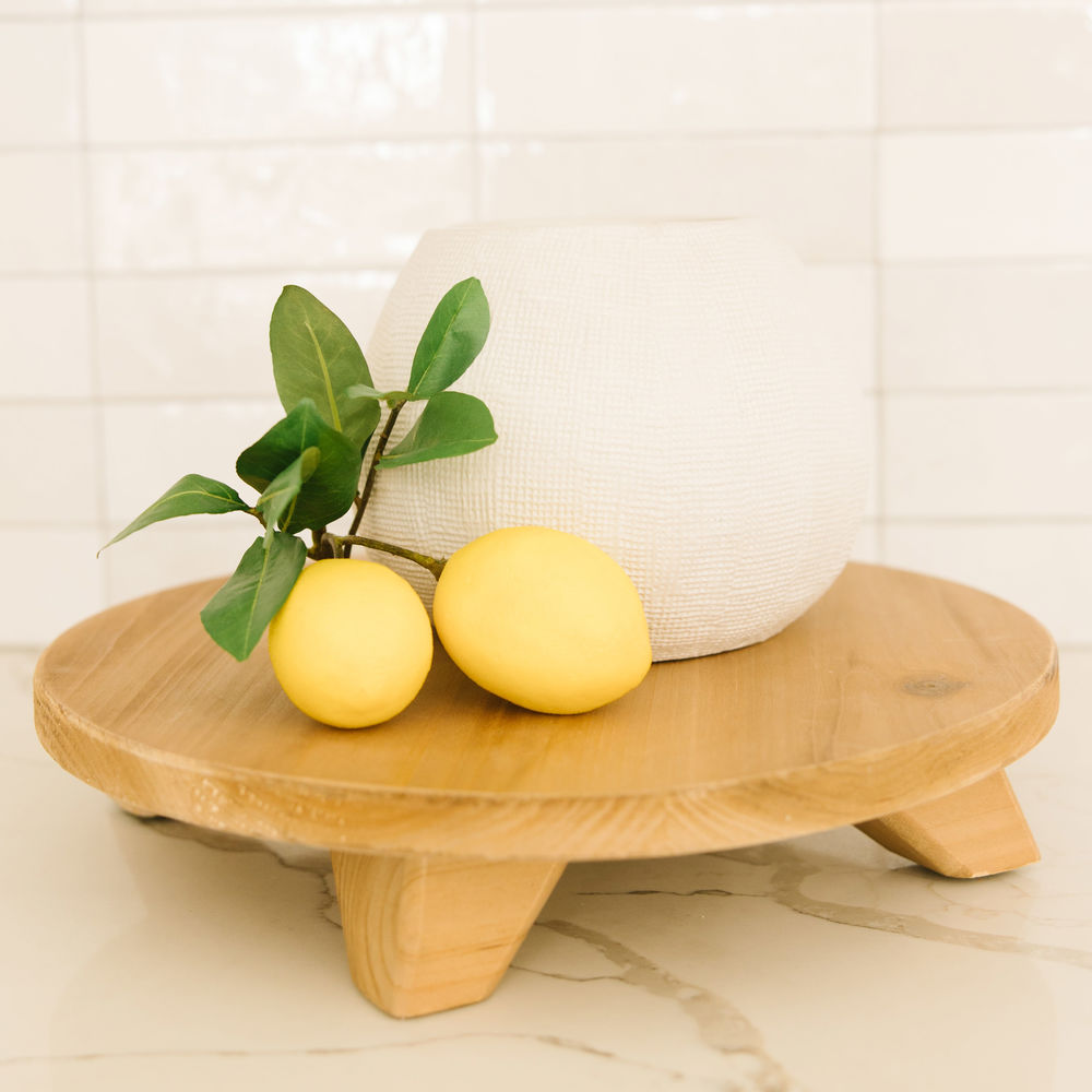 15x3x15 Wood Riser - Round Natural