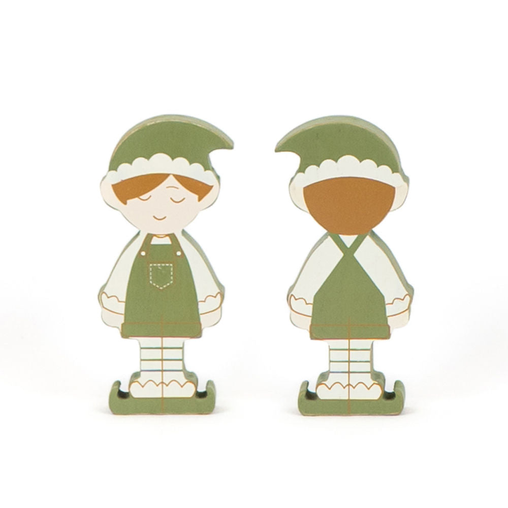 Boy Elf Wood Decor Sign