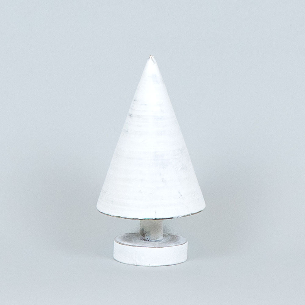 White Christmas Tree Wood Cutout