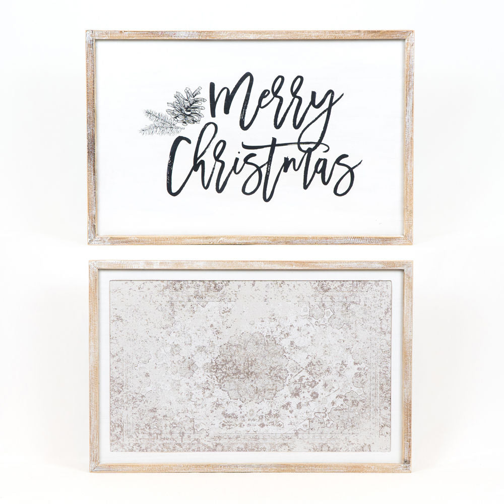 Merry Christmas Wood Frame Sign