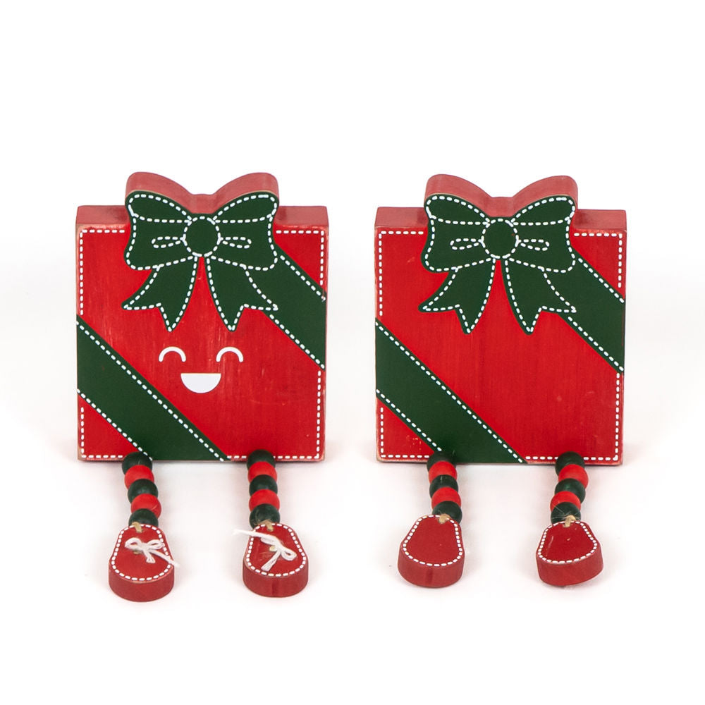 4x4.5x1 Reversible Wood Gift Shape with Beads