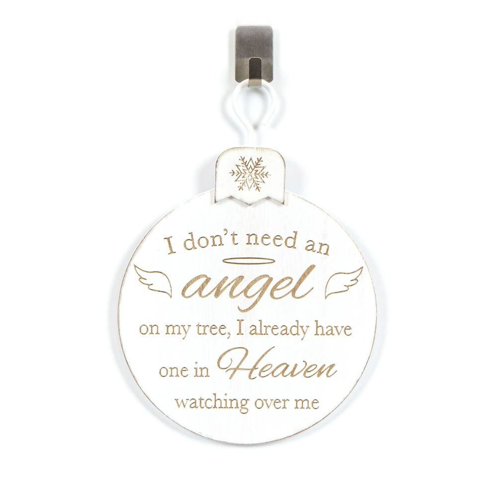 Angel Wood Ornament